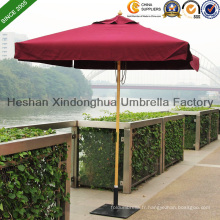 2m carré de parasol de jardin en bois de teck pour les meubles extérieurs (WU-S42020)